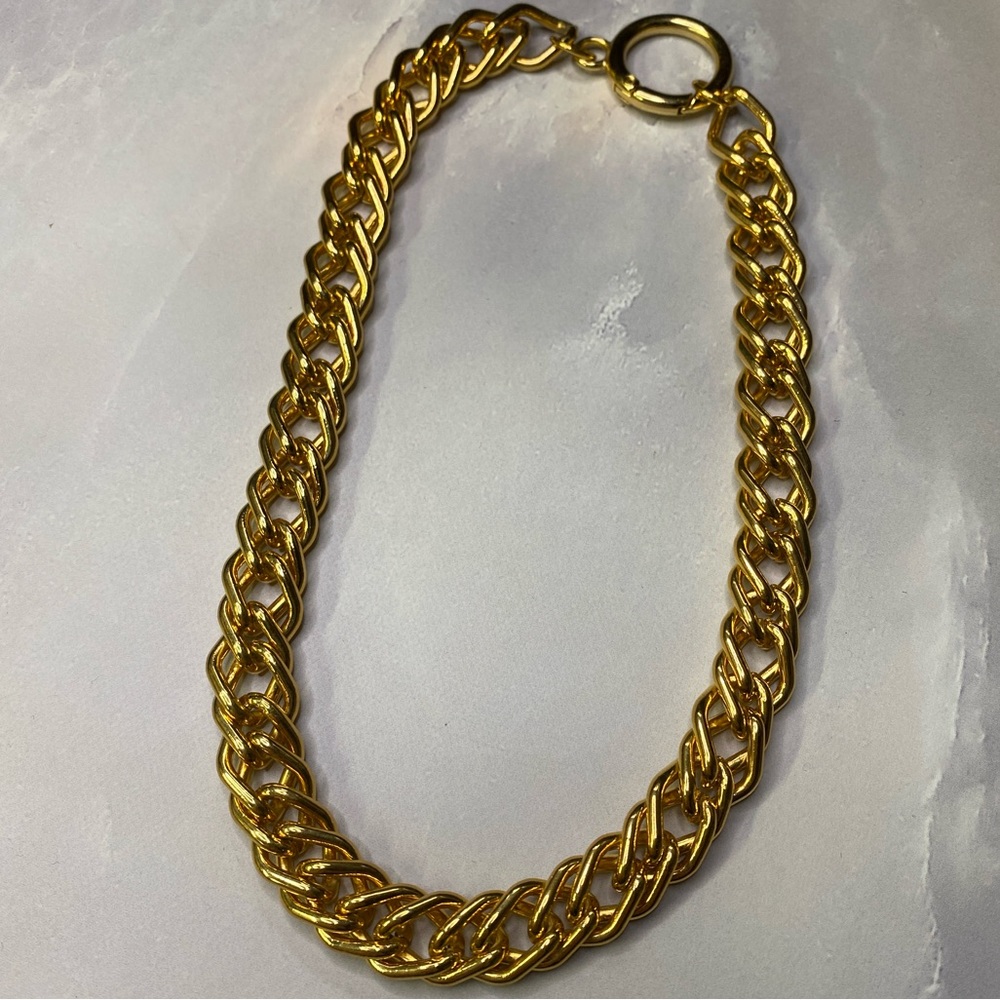 4 Gold Filled Double Link Chunky Chain Necklace